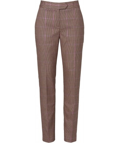 Rent the Runway Pre-Loved Kristen Check Plaid Pant, Brown, 0 $26.45 Pants