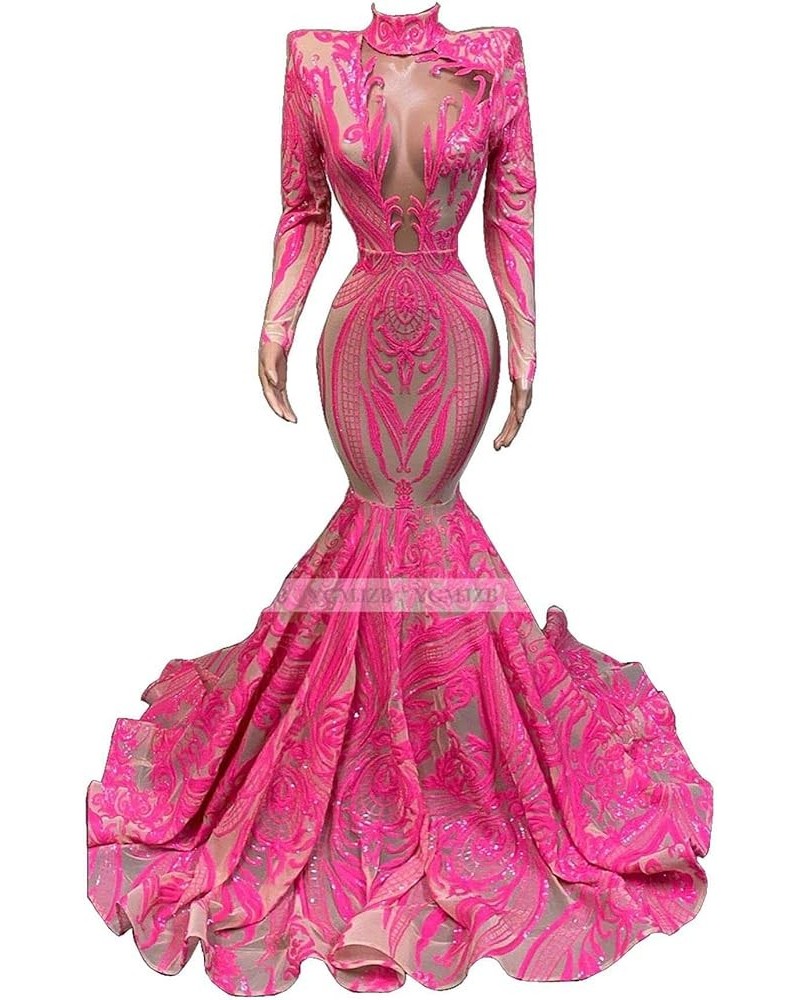 Women's Mermaid Prom Shower Party Evening Dress Celebrity Pageant Gown Pink $75.52 Dresses