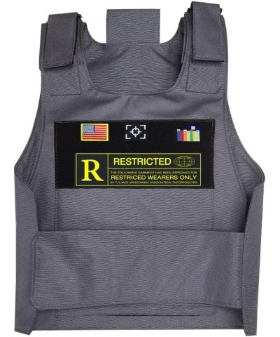 Tactical Vest with Patches - Solid Colors Design Grey $24.70 Vests