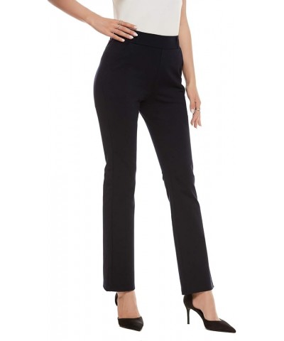 Women's Pull On Barely Bootcut Stretch Dress Pants Navy $25.19 Pants