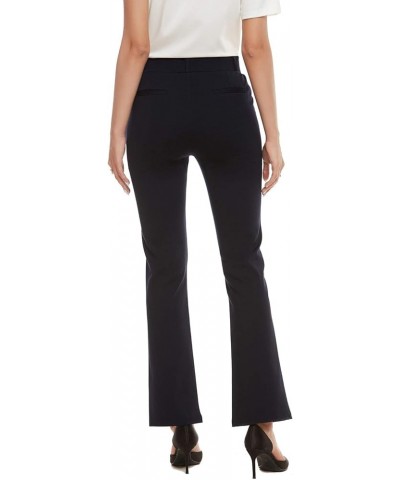 Women's Pull On Barely Bootcut Stretch Dress Pants Navy $25.19 Pants