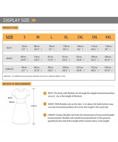 Women's Tropical Print Dress Boho Ethnic Cocktail Party Skater Dress Summer Casual Vintage Swing Dress S-2XL Easter Cartoon B...