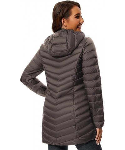 Women Puffer Jacket Hooded Warm Lightweight Packable Quilted Puffer Coat Outwear Tan $26.00 Jackets