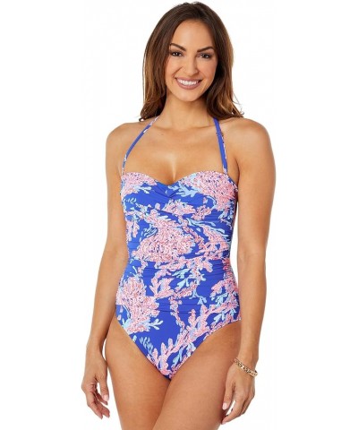 Flamenco One-Piece Borealis Blue Swim on Over $35.30 Swimsuits