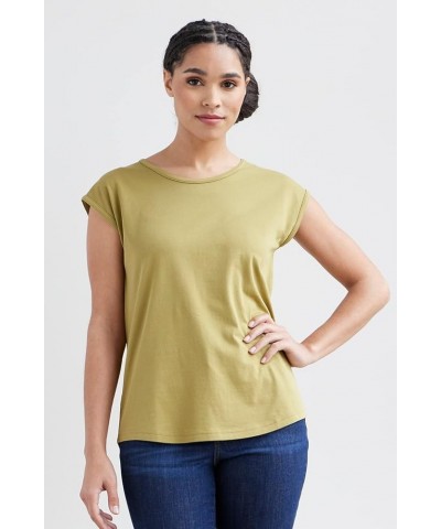 Women's Organic Pima Cotton Cap Sleeve Easy Tee Henna $19.76 T-Shirts