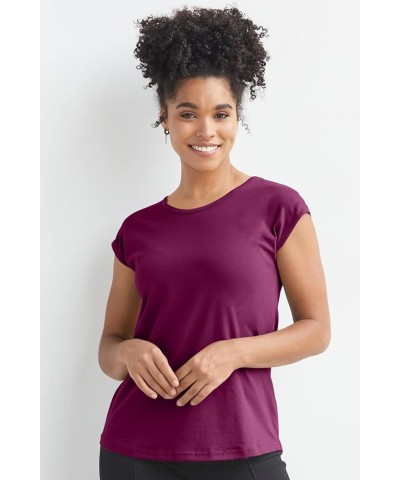 Women's Organic Pima Cotton Cap Sleeve Easy Tee Henna $19.76 T-Shirts