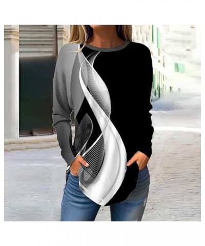 Women's Long Sleeve Tunic Tops to Wear with Leggings Plus Size Blouses Casual Loose Crewneck Sweatshirts Clothes 7white $7.47...