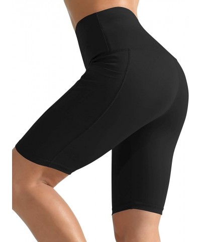 3 Pack Women 9" Biker Compression Short Leggings for Yoga with Big Pockets Pack of 3: Black & Grey & Turquoise $17.29 Activewear