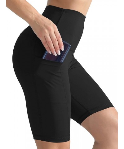 3 Pack Women 9" Biker Compression Short Leggings for Yoga with Big Pockets Pack of 3: Black & Grey & Turquoise $17.29 Activewear