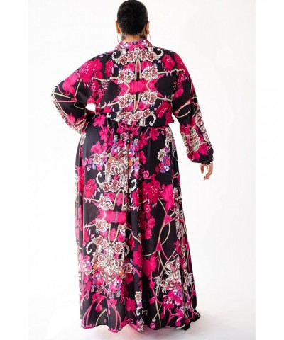 Women's Felicia Maxi Dress, Pink Florence, X-Large $50.41 Dresses