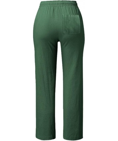 Loose Pants for Women Capri Pants with Back Pockets Summer Beach Boho Trendy Dressy Casual Elastic Waist Cropped Pants Z2-ag ...