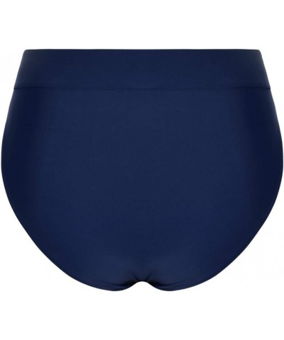 Women's High Waisted Bikini Bottom High Cut Swim Briefs Cheeky Brazilian Swimsuits Bottom Navy $13.99 Swimsuits