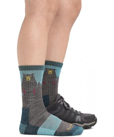 Darn Tough Bear Town Micro Crew Lightweight with Cushion Sock - Women's - 6 Pack Special Purple $49.10 Activewear