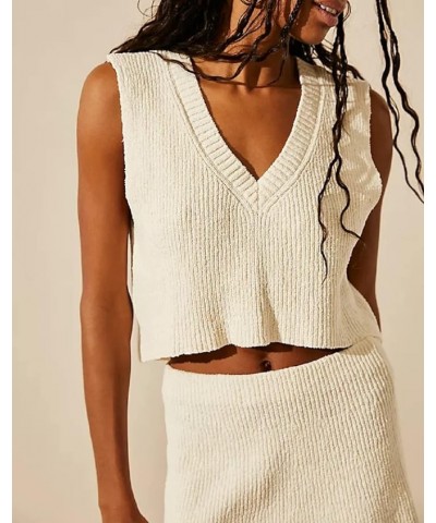 Women Y2K Crochet Knitted 2 Piece Skirt Set Hollow Out Crop Top High Waist Bodycon Mini Skirt Outfits Beachwear Bt-white $14....