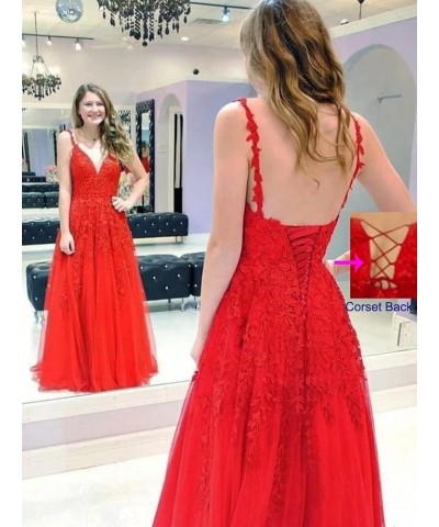 Women's Lace Appliques Tulle Prom Dress A-Line Evening Party Ball Gown Mint $42.75 Dresses