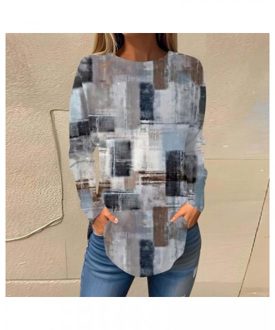 Cute Blouses for Women,Women's Crewneck Sweatshirts Casual Long Sleeve Tunic Tops Loose Fit Pullover Tops Shirts 2-grey $7.79...