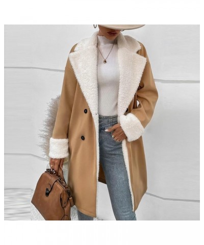 Long Winter Coats for Women Winter Jackets Faux Short Plush Long Sleeve Open Front Warm Casual Jacket Coat Outwear Jackets 8-...