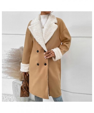 Long Winter Coats for Women Winter Jackets Faux Short Plush Long Sleeve Open Front Warm Casual Jacket Coat Outwear Jackets 8-...