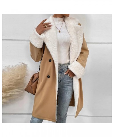 Long Winter Coats for Women Winter Jackets Faux Short Plush Long Sleeve Open Front Warm Casual Jacket Coat Outwear Jackets 8-...