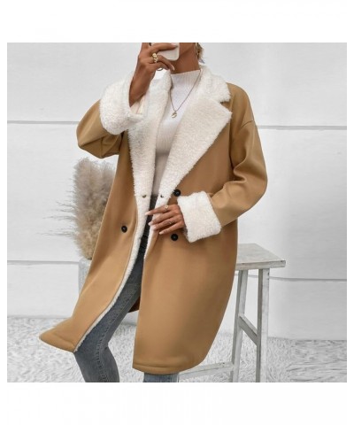 Long Winter Coats for Women Winter Jackets Faux Short Plush Long Sleeve Open Front Warm Casual Jacket Coat Outwear Jackets 8-...