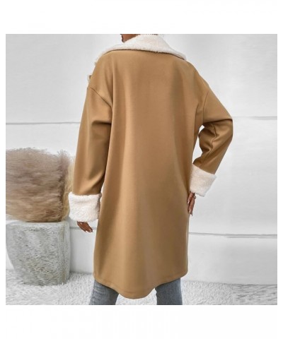 Long Winter Coats for Women Winter Jackets Faux Short Plush Long Sleeve Open Front Warm Casual Jacket Coat Outwear Jackets 8-...