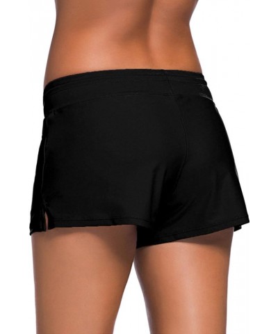 Women Swim Shorts Board Shorts Women's Swimwear Tankini Bottom … Solid Black $9.42 Swimsuits