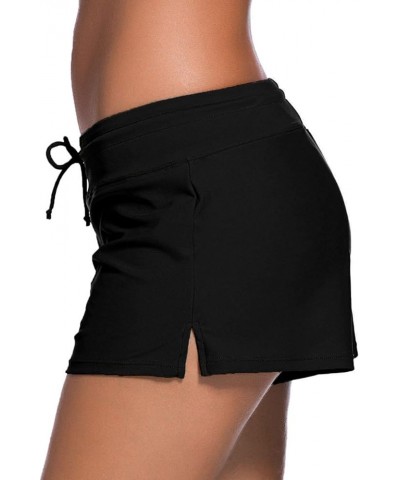 Women Swim Shorts Board Shorts Women's Swimwear Tankini Bottom … Solid Black $9.42 Swimsuits