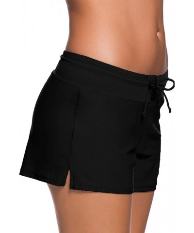 Women Swim Shorts Board Shorts Women's Swimwear Tankini Bottom … Solid Black $9.42 Swimsuits