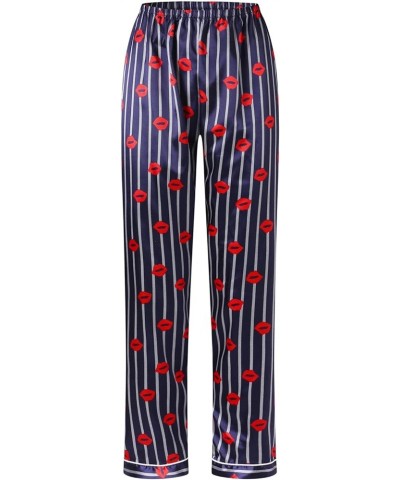 Silk Pajamas for Women Sexy Pants Womens Pajama Sets Cotton Nightgowns Jogger Pajama Pants for Women Red 3 $10.31 Sleep & Lounge