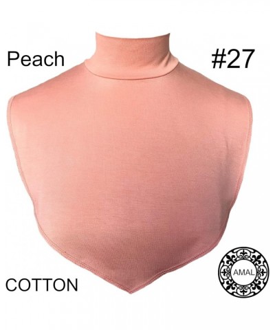 AMAL Muslim Fake Collar COTTON Body Hijab Extensions Neck Cover Under Top USA Light Peach 27 $10.20 Swimsuits