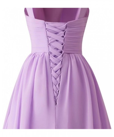 Keyhole Pleated Chiffon Bridesmaid Dresses for Wedding Long Prom Dresses Formal Evening Dresses for Women Ppurple $35.18 Dresses