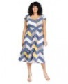 Eloges Women's Butterfly Sleeve Floral Midi Dress | S-3X Navy Mustard Chevron Flutter Cap Sleeve $26.00 Dresses