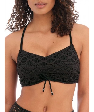 Sundance Concealed Underwire Bralette Bikini Top (4000),36F,Black $22.20 Swimsuits