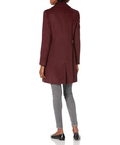 Women's Classic Cashmere Wool Blend Coat Deep Chianti $60.35 Coats