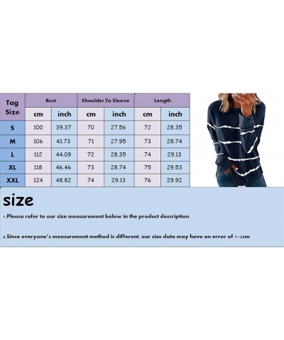 Womens Halloween Sweatshirts Womens Long Sleeve Tops Print Sleeve Casual Tops Stripe Long Loose Women's Women's A-purple $8.3...