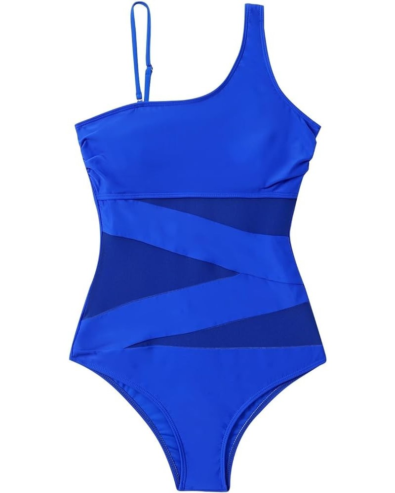 Swim Suits for Women 2024 Bathing Suit One Piece Swimsuit Womens Fashion Tummy Control Cutout Wrap Tie Back Bikini Sets 22blu...