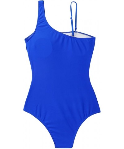 Swim Suits for Women 2024 Bathing Suit One Piece Swimsuit Womens Fashion Tummy Control Cutout Wrap Tie Back Bikini Sets 22blu...