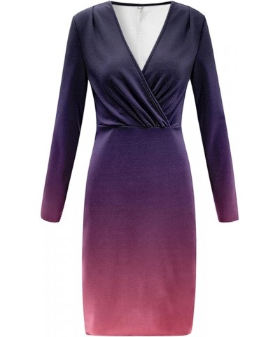 Ladies Bodycon Dress Hip Wrap Sling Dress Hlater Ankle Length Slit Maxi Dress Sexy Party Club Cocktail Bodycon Z1-purple $9.4...