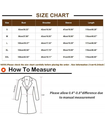 Women's Casual Trench Coat Long Sleeve Lapel Button Down Jacket Slim Fit Windproof Midi Outerwear with Pockets Khaki M $15.26...