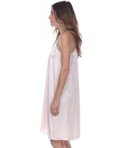 Women's Ruby-Long Satin Spaghetti Tank Gown Morning Blue $21.28 Sleep & Lounge