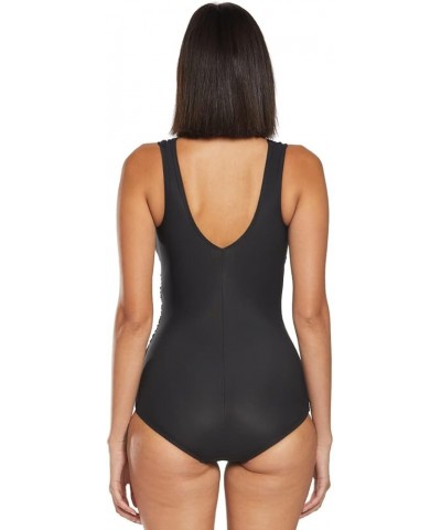 Tummy Control One Piece Swimsuit Isabella Tummy Control Wrap - Black $23.08 Swimsuits