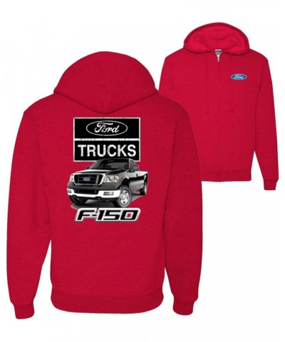 Ford Trucks F150 Pickup Front Back Cars and Trucks Graphic Zip Up Hoodie Sweatshirt Red $25.66 Hoodies & Sweatshirts