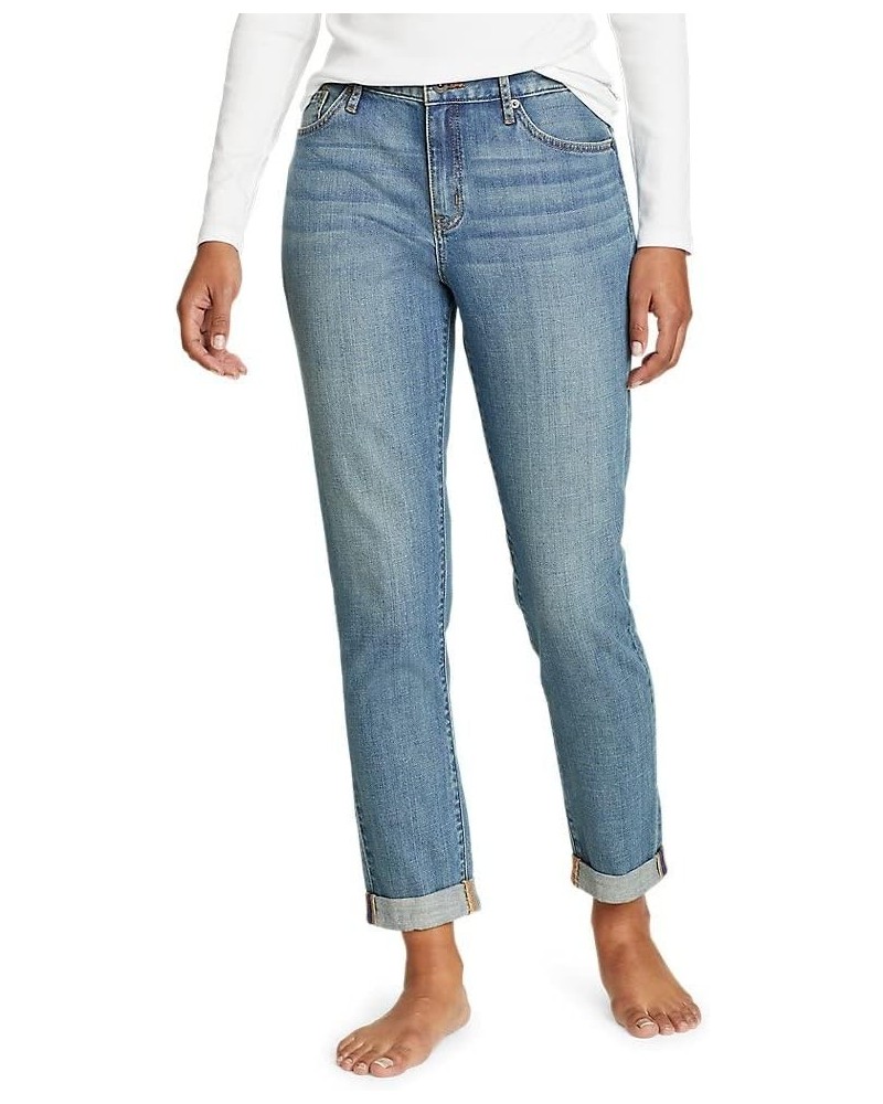 Women's Boyfriend Jeans - Slim Leg Tall Washed Indigo $18.90 Jeans