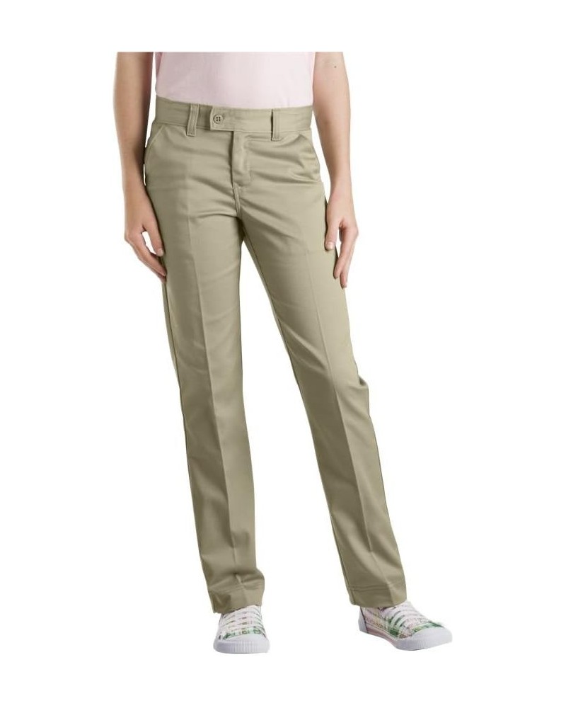 Juniors Plus Size Slim Straight Stretch Pant Desert Sand $19.27 Pants