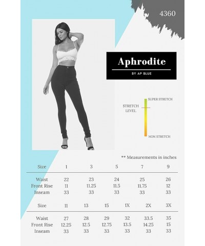 Aphrodite High Waisted Jeans for Women - High Rise Waist Stretch Skinny Slim Fit Basic Denim Pants 4360 / Light Blue $19.38 J...