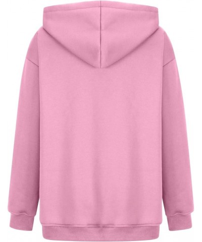 Hoodies for Women Trendy Y2K Oversize Plain Long Sleeve Sweatshirts Casual Hood With Pocket Workout Outdoor Hoodies 06pink $5...