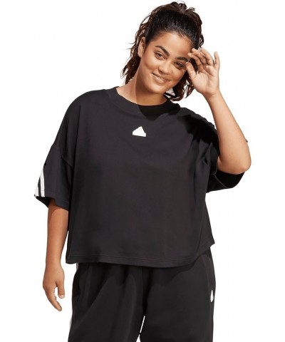 Women's Future Icon Three Stripes T-Shirt Black $13.05 Activewear