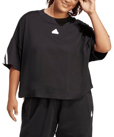 Women's Future Icon Three Stripes T-Shirt Black $13.05 Activewear