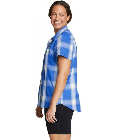 Women's Mountain Short-Sleeve Shirt Regular Ocean $32.39 Blouses