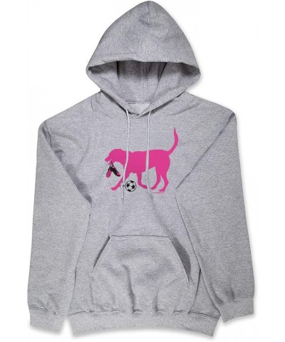 Soccer Standard Sweatshirt | Sasha The Soccer Dog Adults Sizes Adult Gray $24.90 Hoodies & Sweatshirts